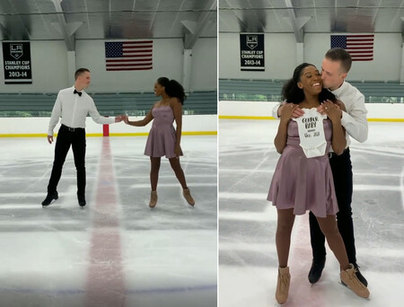 El bonito vídeo viral de una pareja de patinadores profesionales anunciando que serán padres