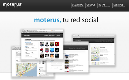 Moterus, red social para amantes de la moto