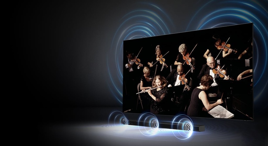 Samsung quiere convertir los altavoces de la tele en canales extra para sus nuevas barras de sonido con la tecnología Q-Symphony