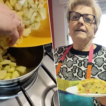 Adora, abuela cocinera: “Para hacer la tortilla de patatas a mi manera añado pimiento verde y rojo, cebolleta y jamón” 