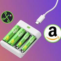 Cargador de baterías con oferta por tiempo limitado: recarga hasta cuatro pilas AA o AAA simultáneamente 