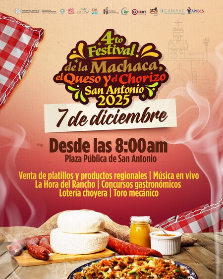 Disfruta de productos de calidad en el Festival de la Machaca, el queso y el chorizo 2025 en este destino cerca de la playa