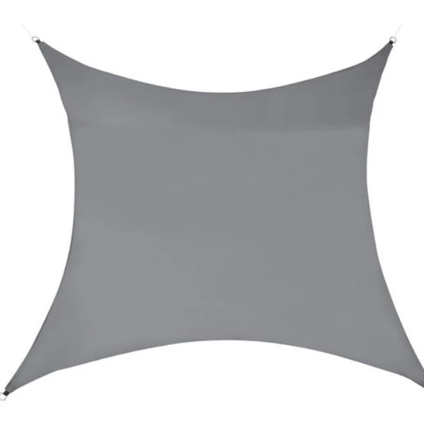 Toldo Vela De Sombra Para Jardín - Sombrilla - Parasol - Repelente Al Agua Cuadrado 2m X 2m Gris Oscuro