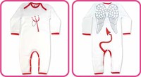 Pijama de ángel y diablillo