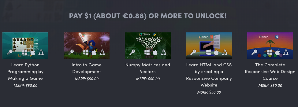 Humble Bundle Intro to Code, paga menos de un euro por un paquete de ...