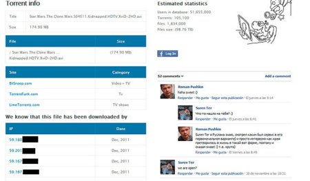 YouHaveDownloaded, la web que registra todo lo que se ha descargado desde tu IP a través de BitTorrent