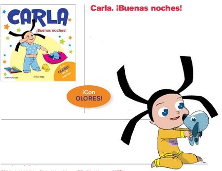 Nuevo libro con olores: "Carla ¡Buenas noches!"
