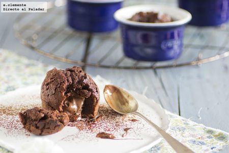 Pasteles "lava de chocolate". Receta
