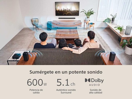 Sony Sistema de Teatro en casa de 5.1 600 Watts Dolby Audio