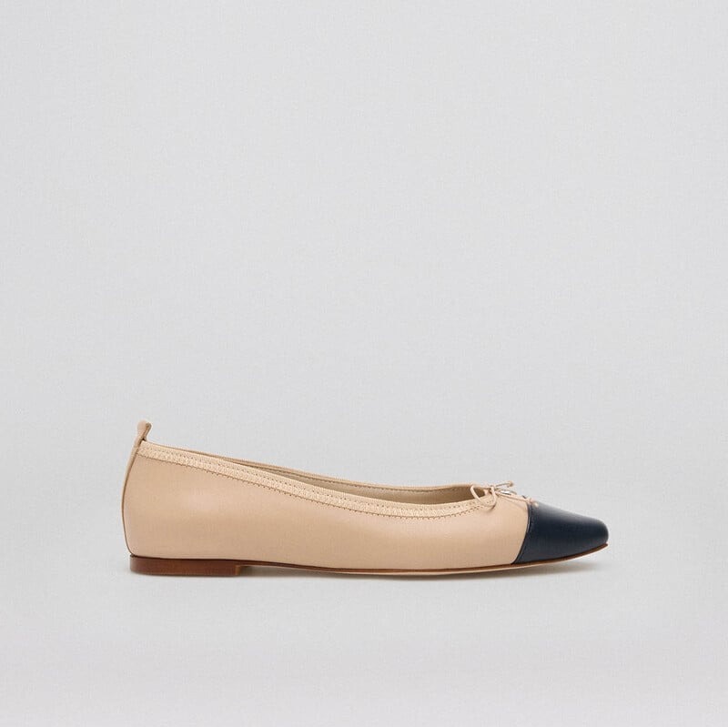 Bailarinas bicolor con logo Pedro del Hierro