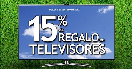 15% de regalo con televisores en 'El Corte Inglés'