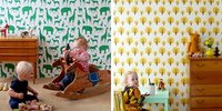 Papeles pintados de estilo nórdico para la habitación infantil