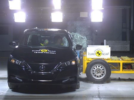 Nissan LEAF obtiene la máxima puntuación en las pruebas de Euro NCAP