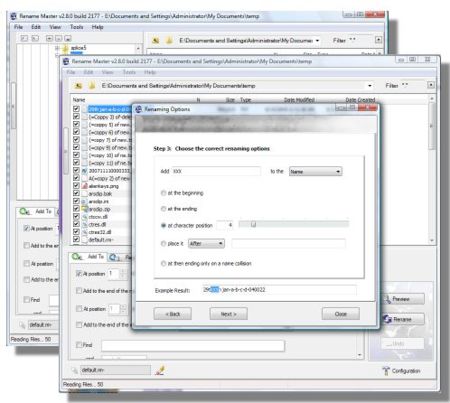 Rename Master: potente renombrador masivo de archivos para Windows