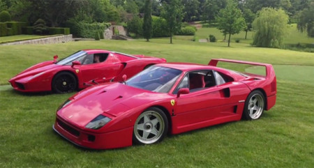 Un chaval de 18 años coge los Ferrari F40 y Enzo de su padre... para derrapar en el jardín