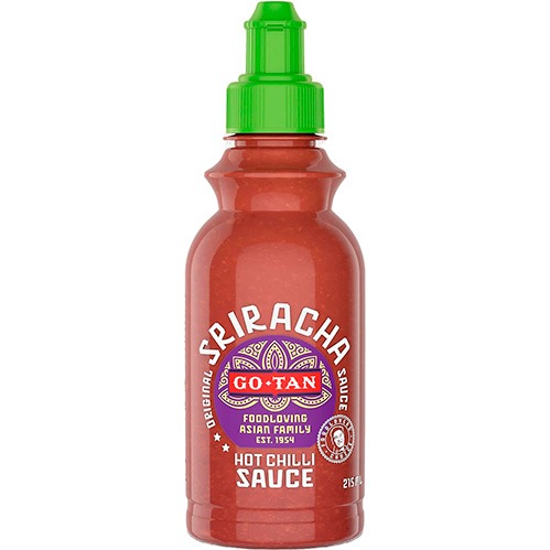 GO-TAN Salsa de chili picante sriracha 215 ml.