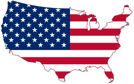 Usa Flag Map Svg