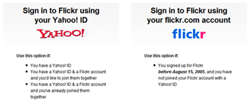 Asociar tu cuenta Flickr con ID de Yahoo