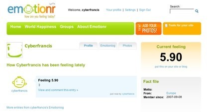 Emotionr, comparte tu estado de ánimo en internet