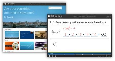 Office Mix se actualiza ofreciendo una galería online de lecciones educativas