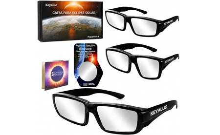 Pack De 3 Gafas Eclipse Solar Keyaluo
