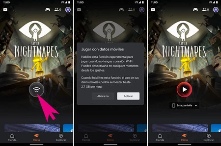 Stadiaモバイルデータ