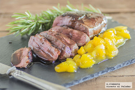 Receta de magret de pato con chutney de mango