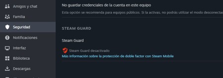 Activar Steam Guard