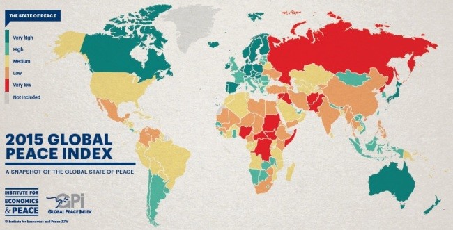 Mapa de la paz global: ¿cuál es el país más seguro? ¿y el más violento? 