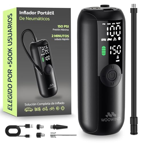 Woowind Compresor Aire Portatil 150PSI/10,3Bar