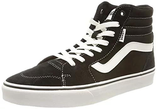 Vans Filmore Hi, Zapatillas para Hombre, (Suede/Canvas) black/white, 41 EU
