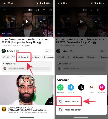 Youtube Copiar Enlace