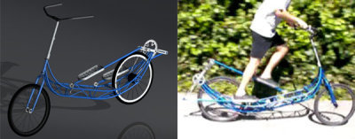 Bicicleta + caminador elíptico= ElliptiGO