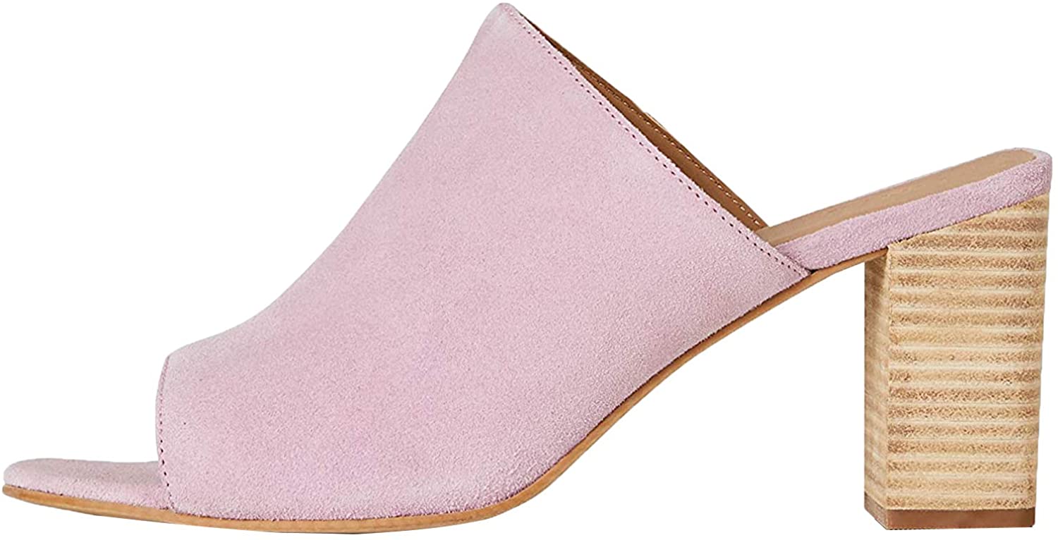 Marca Amazon - find. Zapatos de tacón con punta abierta Mujer