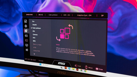 Color MSI MPG 341CQR QD-OLED