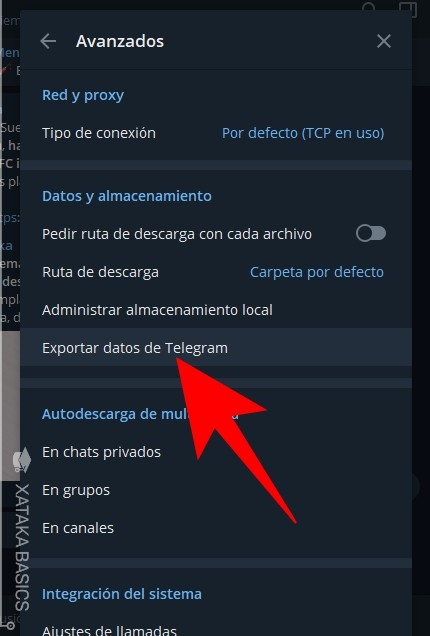 Exportar Telegram