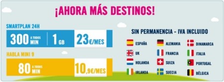 Happy Móvil extiende las fronteras de sus tarifas Habla Mini 9 y Smartplan 24 horas
