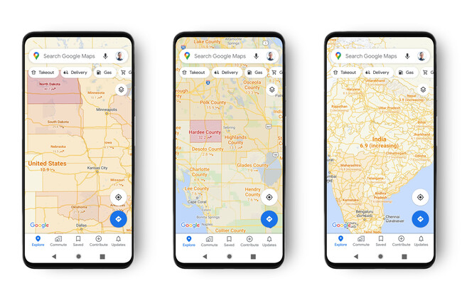 Google Maps Coronavirus