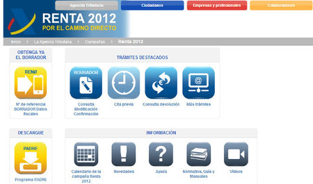 Disponible para su descarga el programa PADRE de la RENTA 2012