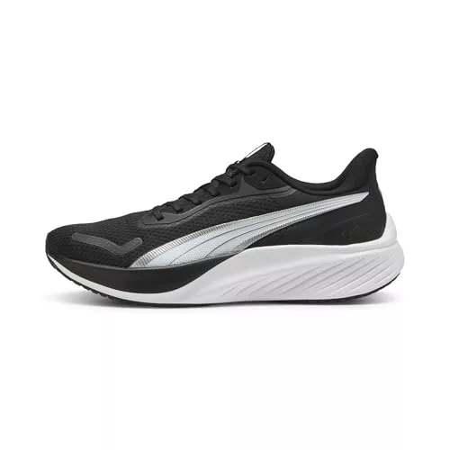 Puma - Pounce Lite, Zapatillas para Correr de Carretera Unisexo, Puma Black-Puma White,