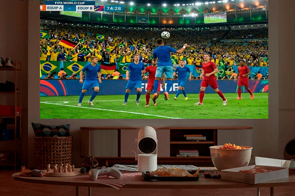 No es lo mismo ver el Mundial en una tele que con un proyector: hasta 100 pulgadas por muy poco dinero 