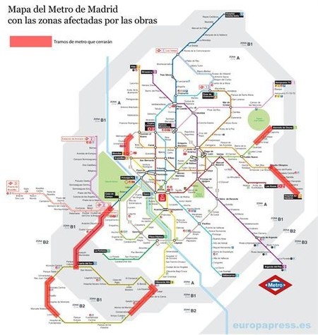 ¿Usuario del metro madrileño? Conoce las obras que se harán este verano (habrá autobuses gratis)