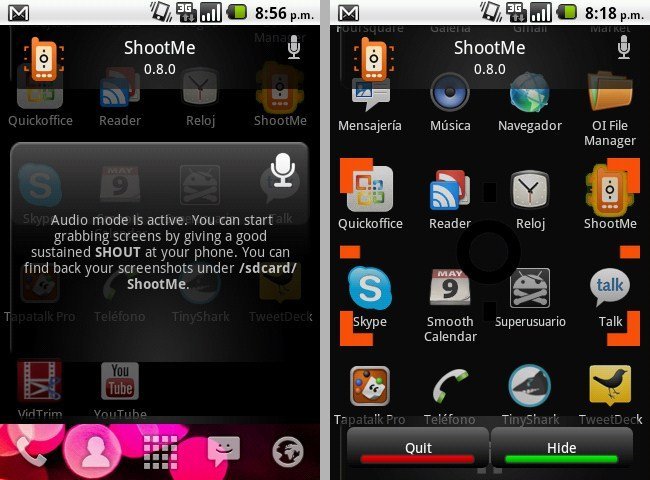 Screen de ShootMe