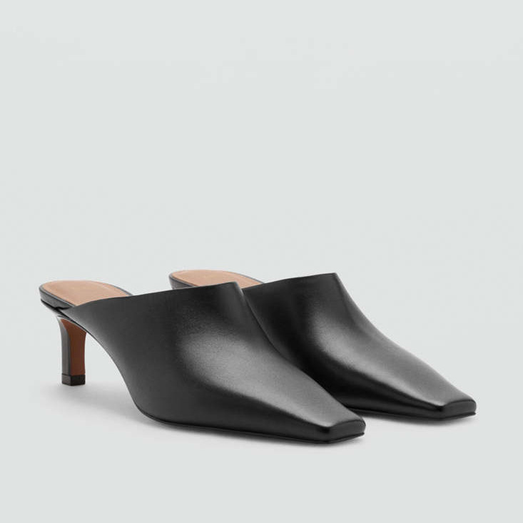Zapato tacón piel destalonado