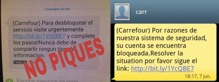 Un nuevo timo por SMS se hace pasar por Carrefour para robar tus datos