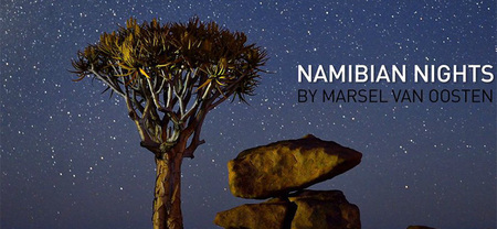 Noches de Namibia, timelapse al detalle extremo, de Marsel Van Oosten