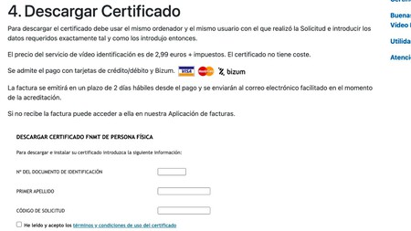 Descarga Certificado