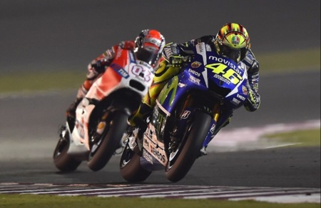 Valentino Rossi Andrea Dovizioso Catar 2015