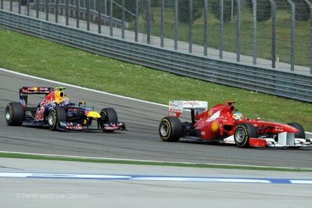 Webber y Alonso en el GP Turquía 2011