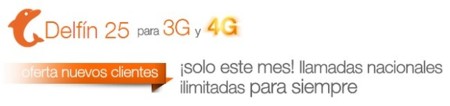 Orange añade llamadas ilimitadas para siempre a su Delfín 25, solo para nuevas contrataciones